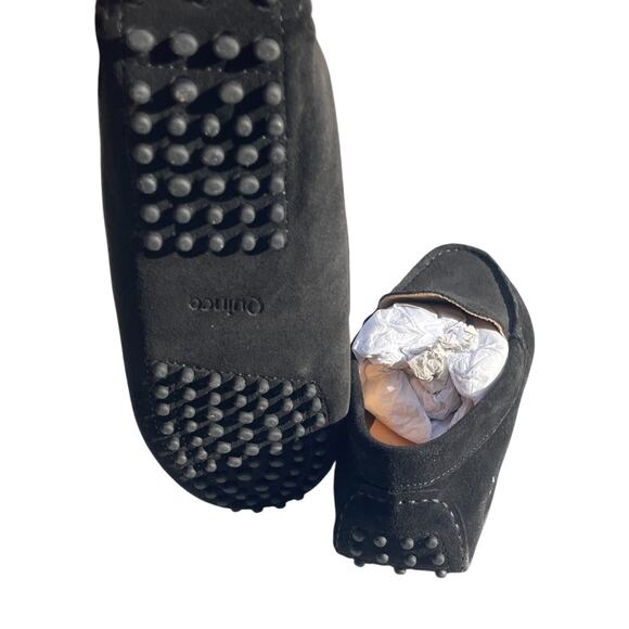 New! Quince 00% Suede Driver Loafer Size 5 Black - Picture 5 of 7